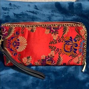 Beautiful designed Satiny clutch
